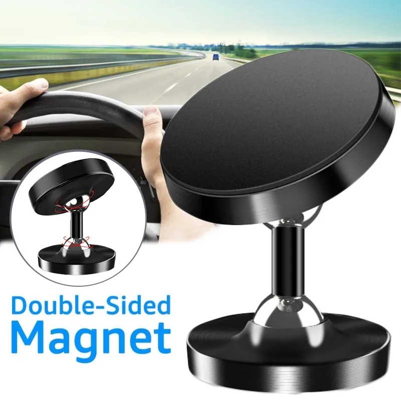 Soporte magnético doble para teléfono en coche para gimnasio, cocina, soporte magnético fuerte de doble cara para coche, soporte para iPhone 12 13 14 Pro