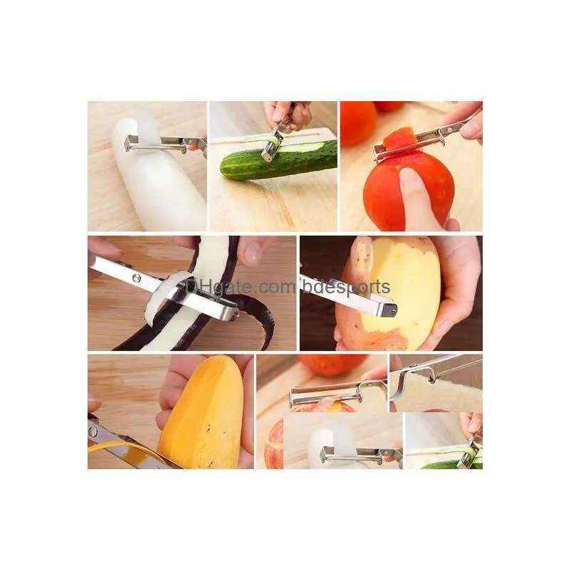 stainless steel cutter vegetable fruit  slicer potato peeler parer tool