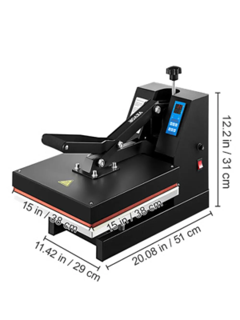 heat press, sublimation machine, 15x15 inch