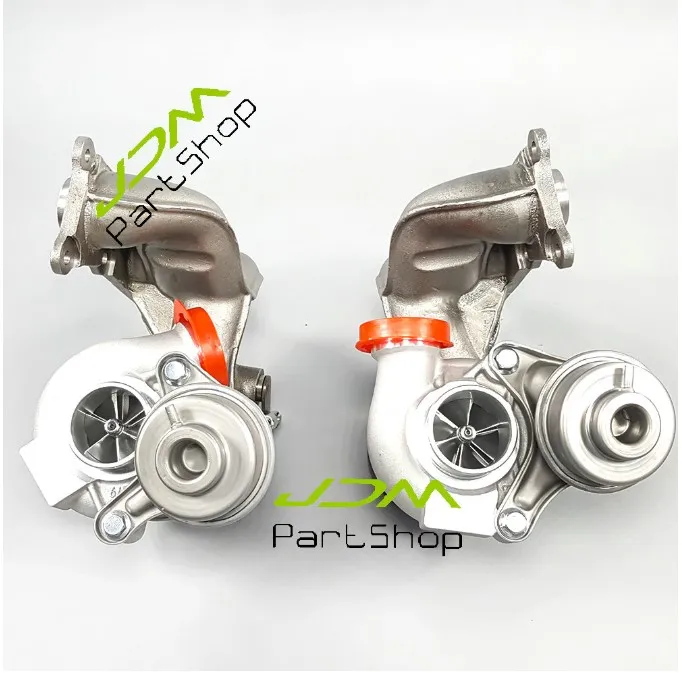 Billet 6 + 6 17T Double Turbocompresseurs TD04L 07031 + 07051 Pour E90 E92 E93 135i 335i N54 700HP Turbo