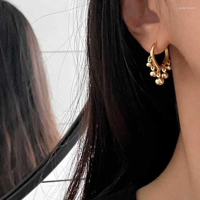 Baumeln Ohrringe Koreanische Mode Dongmen Goldene Bean Quaste Temperament Für frauen Schmuck Hochzeit Party Geschenke