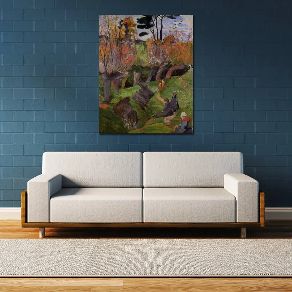 The Willows Paul Gauguin Schilderijen Reproductie Handgeschilderde Canvas Art Landschap Kunstwerk voor Muur Decor