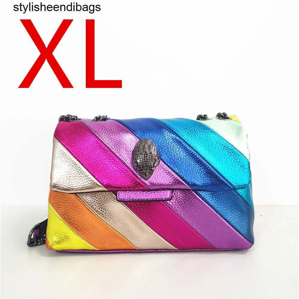 TOTES 2022 Nowa brytyjska marka Rainbow Women Torebka Wzorka Fala Eagle Eagle Przodne połączenie Bird Bird Patchwork Patchwork Torka na ramię stylisheendibags