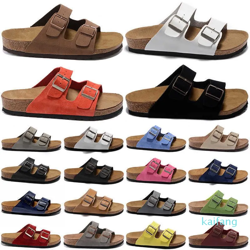 Sandaler Boston Arizona glider män kvinnor tofflor birko-flor nubuck läder mockor clogs mocha