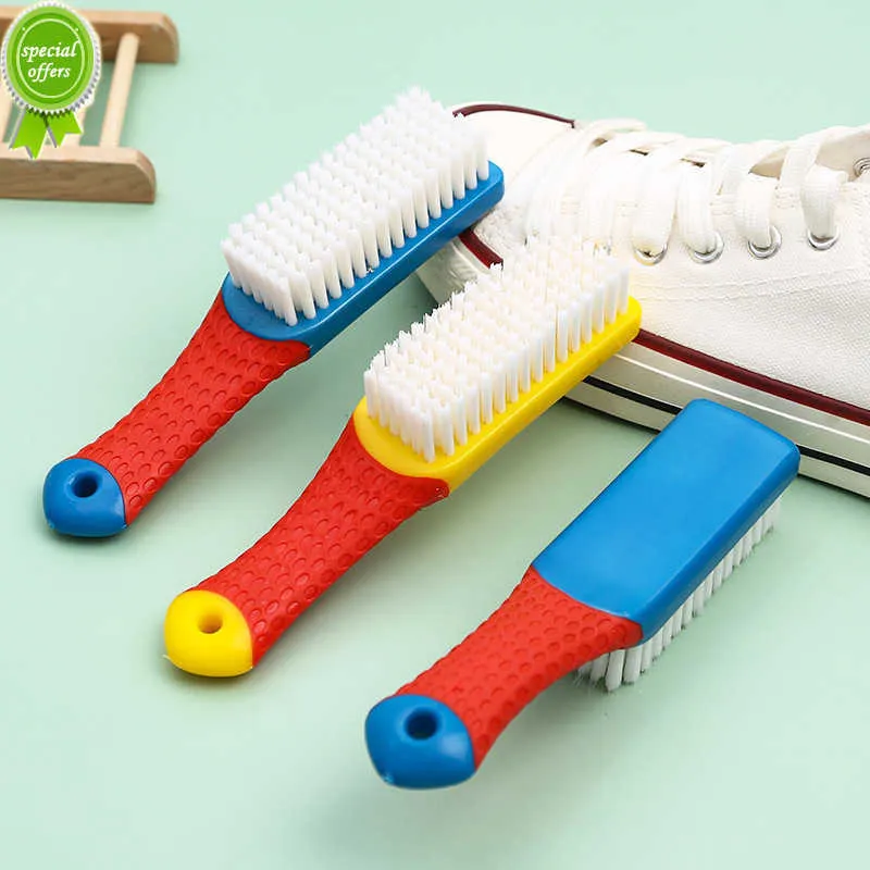 Nova escova de sapato pequena para graxa de sapato doméstico lavagem de sapato limpeza doméstica placa de lavanderia escova de cerdas escova de limpeza escova de plástico