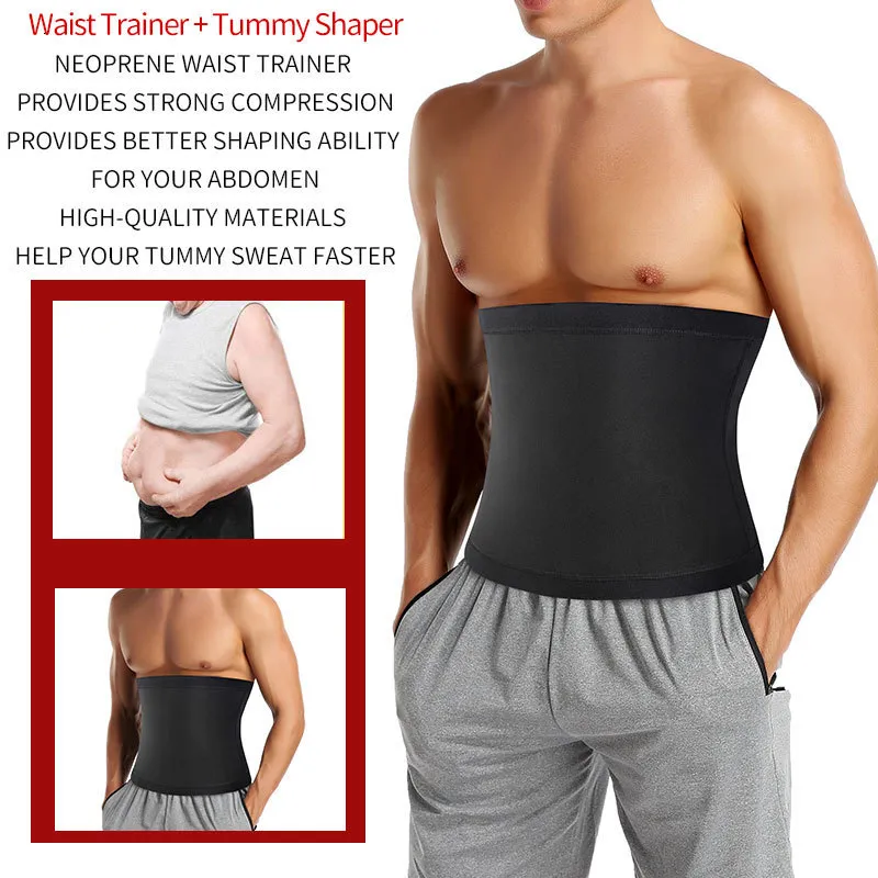 Waist Tummy Shaper Mens Abdomen Reducer Sauna Body Shaper Fitness