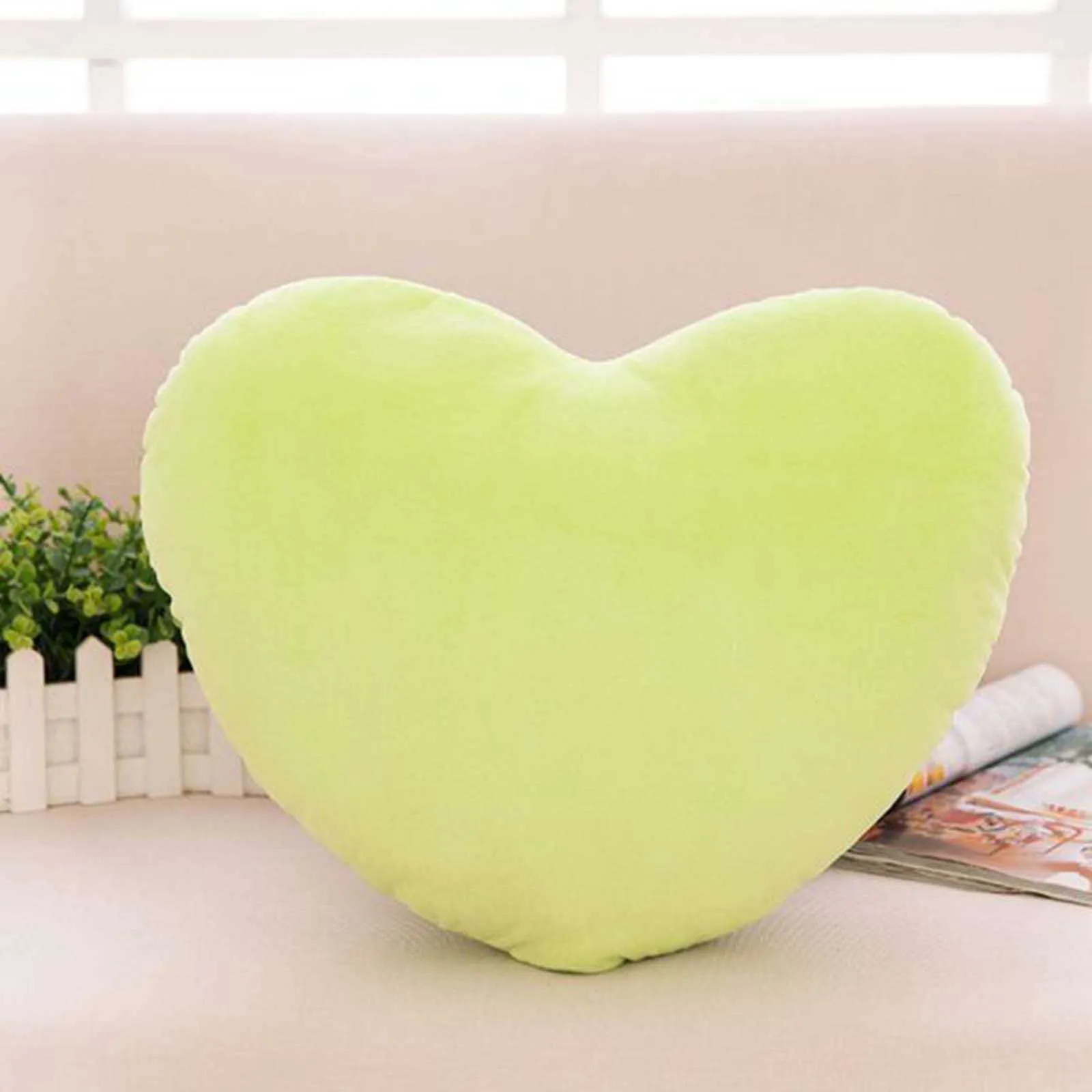 Cojín/Corazón Decorativo Felpa Suave Niñas Habitación Decoración Cumpleaños Hogar Cojín Decorativo Dormitorio Asiento Sofá Tiro 20cm