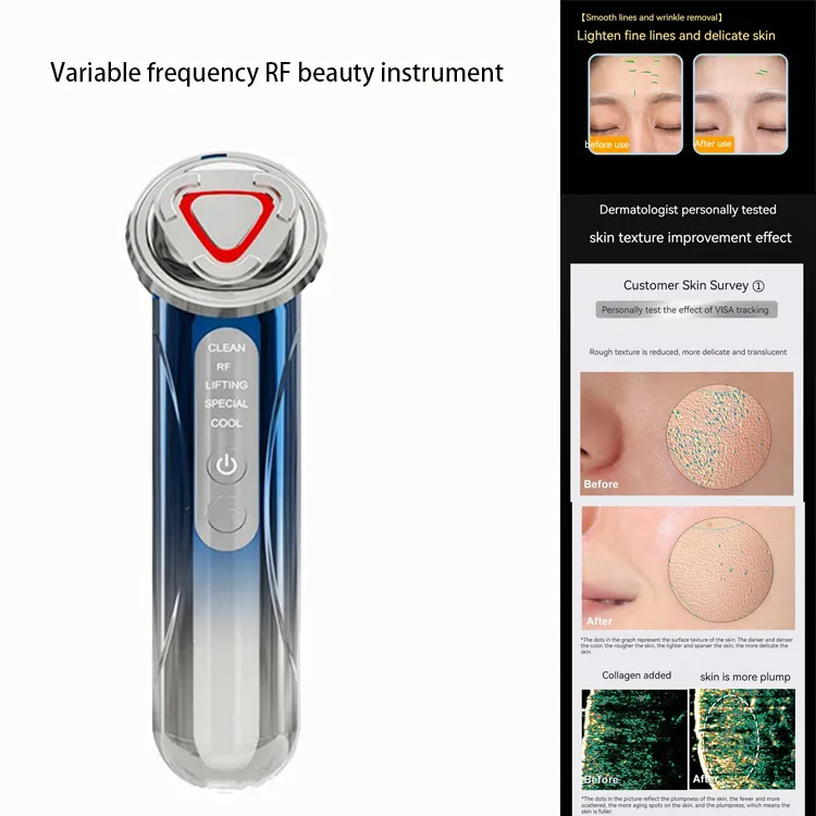 Fréquence variable 4 en 1 mini machine HIFU ultrasonique RF EMS impulsion moyenne fréquence de levage de la peau raffermissant anti-rides masseur facial instrument de beauté
