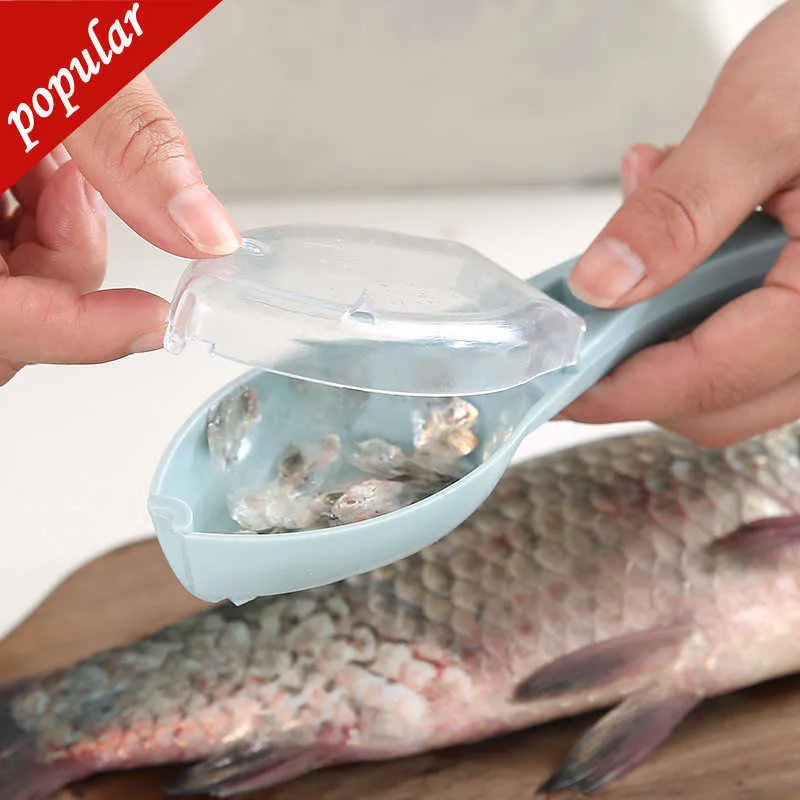 Fish Scales Grater With Cover Home Kitchen Peeler Tools For Scraping And  Cleaning Fish From Alpha_officialstore, $1.2