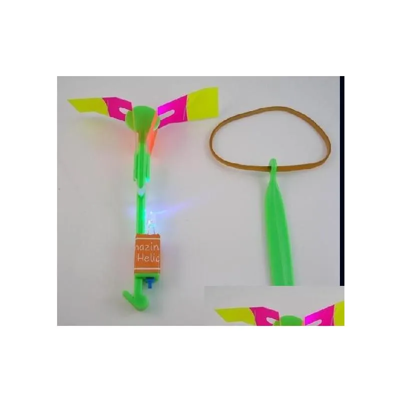 Party Favor Led Light Up Space Flying Arrow Helicopter Toy Drop Delivery Home Garden Festive Supplies Event Dhdhm