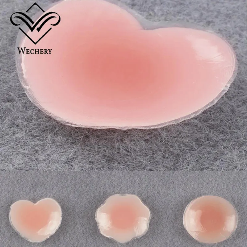 Copertura per capezzoli in silicone Riutilizzabile Petali per seno da donna Lift Reggiseno invisibile Pasties Reggiseno imbottito Adesivo Patch Boob Pads Adesivo