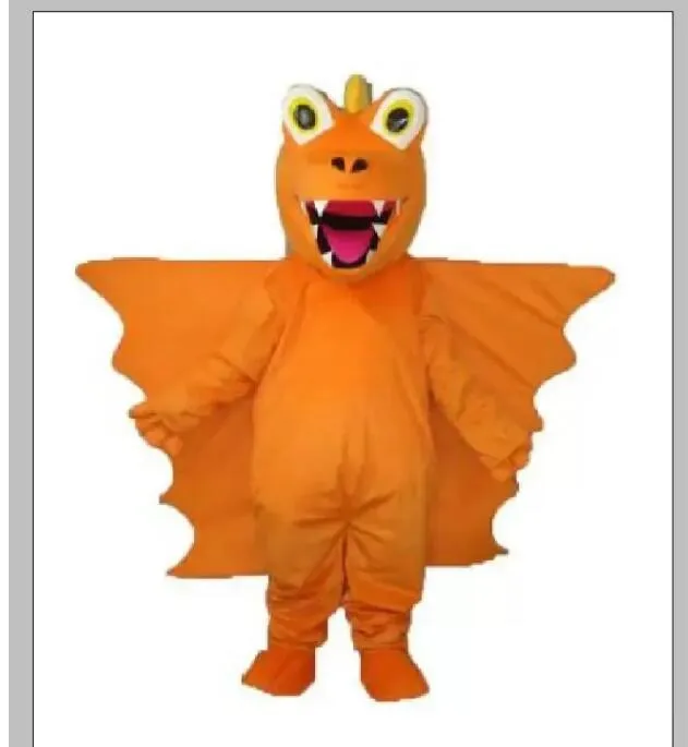 2023 Orange Long Thorn Dragon Mascot Costume Adult Halloween przyjęcie urodzinowe odzież