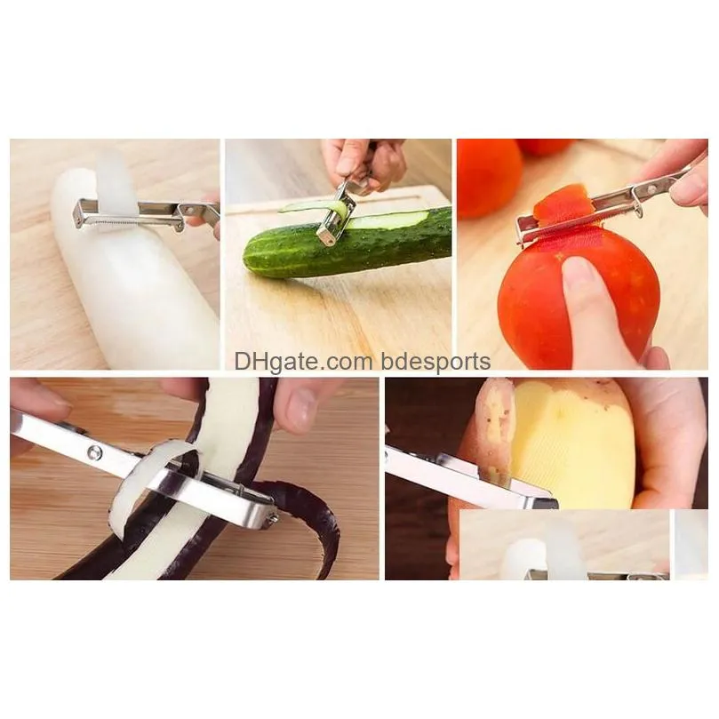 stainless steel cutter vegetable fruit  slicer potato peeler parer tool