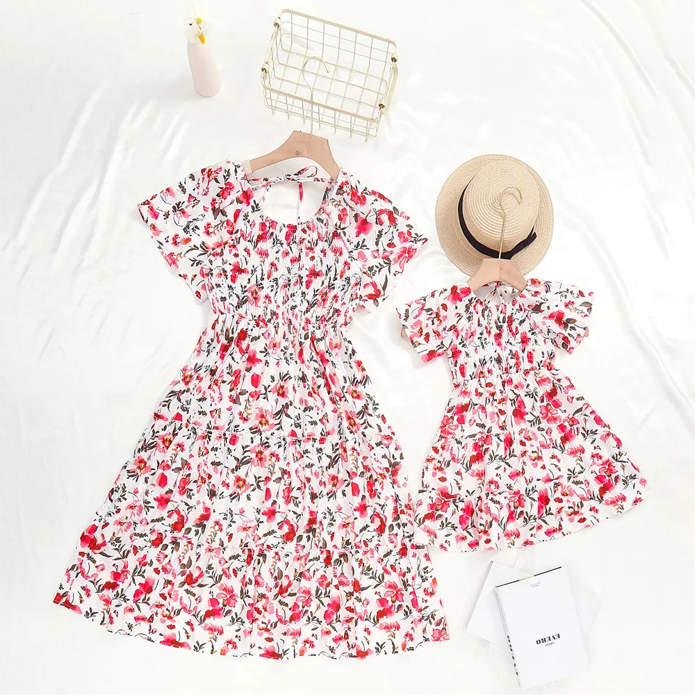 Matching Family Outfits: Floral Dress for Mom \u0026 Daughter, Flower Print T- Shirts for Dad \u0026 Son - Perfect Family Look! from Dhgate Family Matching  Outfits - price 19.67, image size:1000x1000