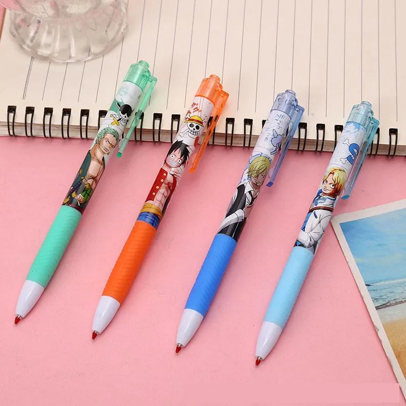 Canetas 48 PCs/lote kawaii pirata prensa gel Pen fofo