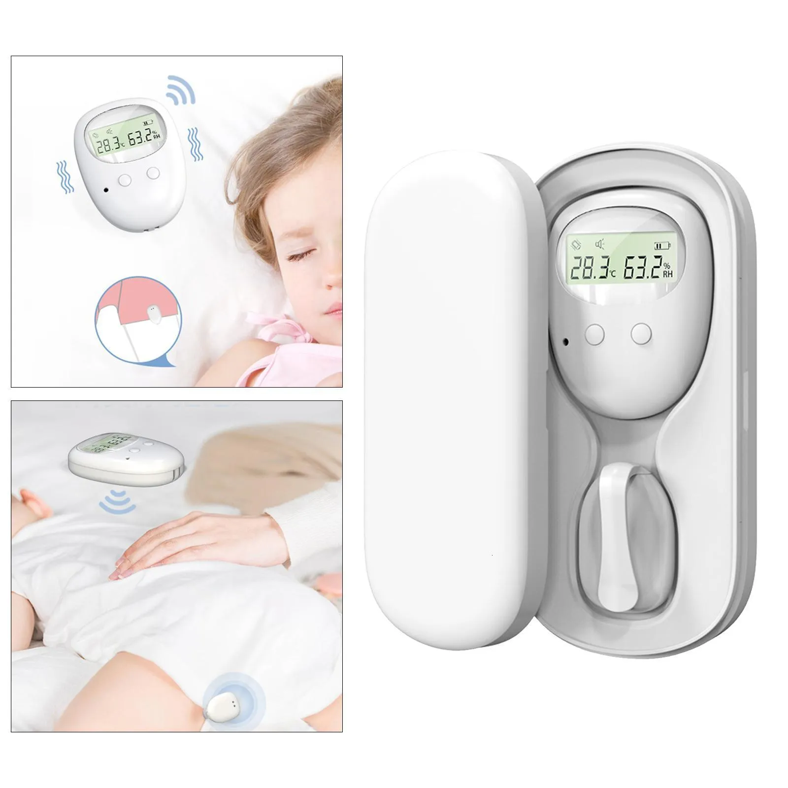 Bedwetting Alarm Nocturnal Enuresis Loud Sound and Strong Vibration Baby Monitor for Children The Elderly