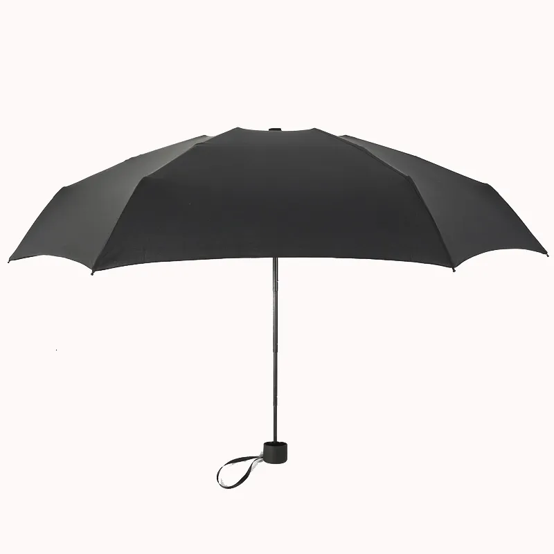 Mini parapluie de voyage léger et compact avec poignée plate - Micro parapluie pour femme - Protection UV UPF 50 - 99,9 % contre le soleil et la pluie, rose