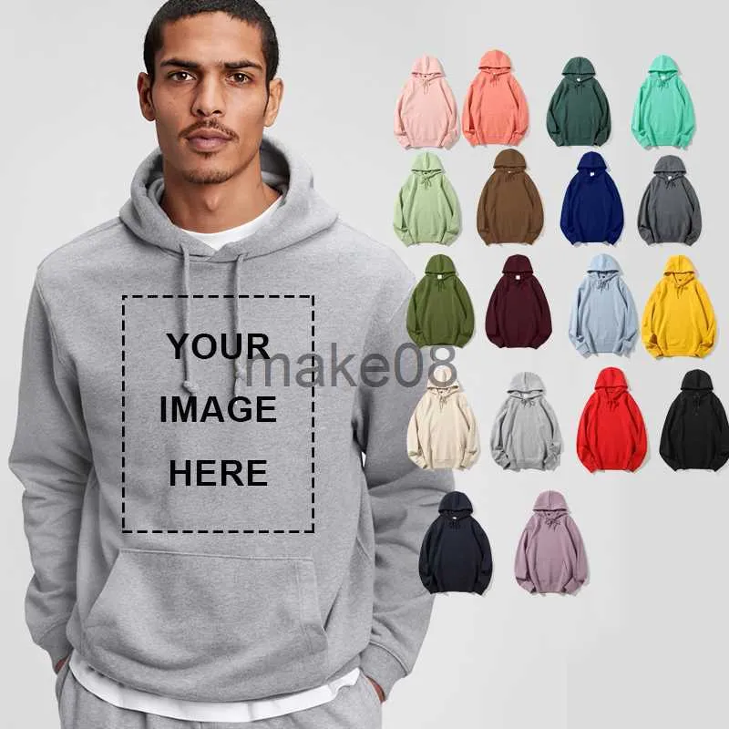 Herren-Kapuzenpullover, Sweatshirts, Ihr eigenes Design, Markenbild, individuelles DIY-Hoodie-Sweatshirt für Herren und Damen, lässiger Fleece-Hoodie, lockere Mode, 22 Farben, J230629