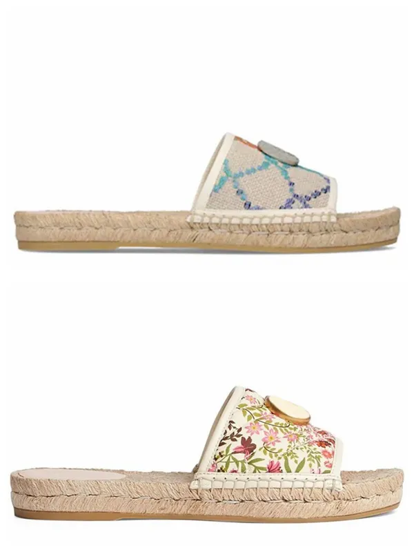 여성 패션 슬리퍼 여성 오픈 발가락 espadrille 샌들 FLORAL ESPADRILLE SANDAL 컷 아웃 가죽 espadrille 슬라이드