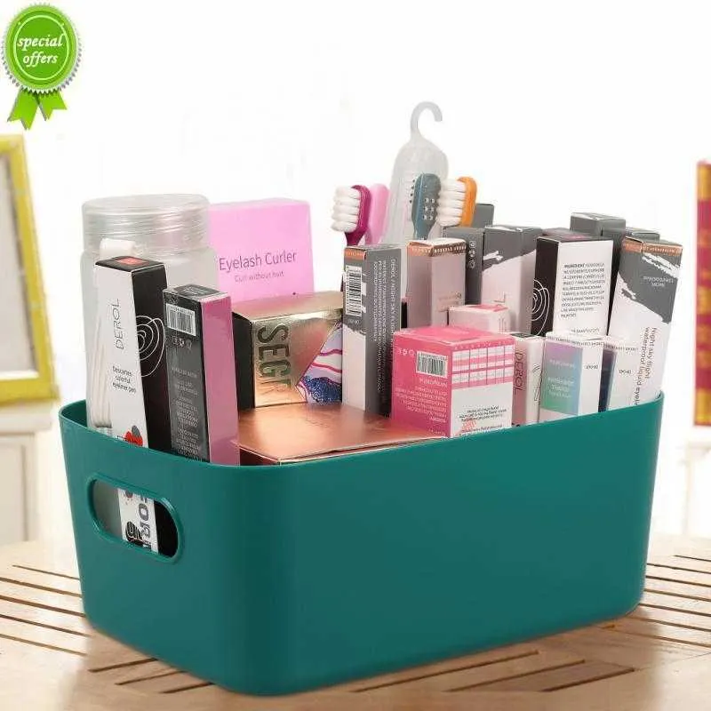 Boîte de rangement de bureau rangement divers étudiant Snack cosmétique rangement en plastique ménage cuisine tri boîte de maquillage étui de ménage