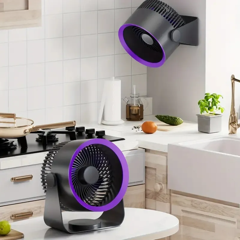 Small Wall Fan, 3 Speed Cooling Fan For Outdoor Bedroom Office Home Corner, Small Portable Fans Electric Room Table Fan