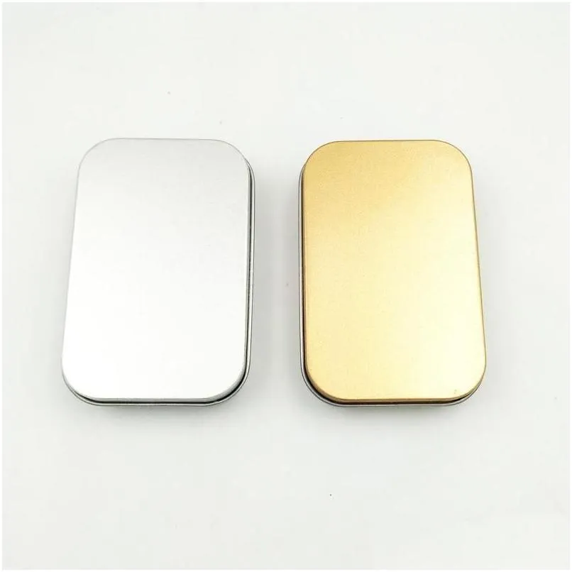 Gold Metal Storage The Lunch Box Organizer For Money, Coins, Candy, Keys, U Disk, Headphones