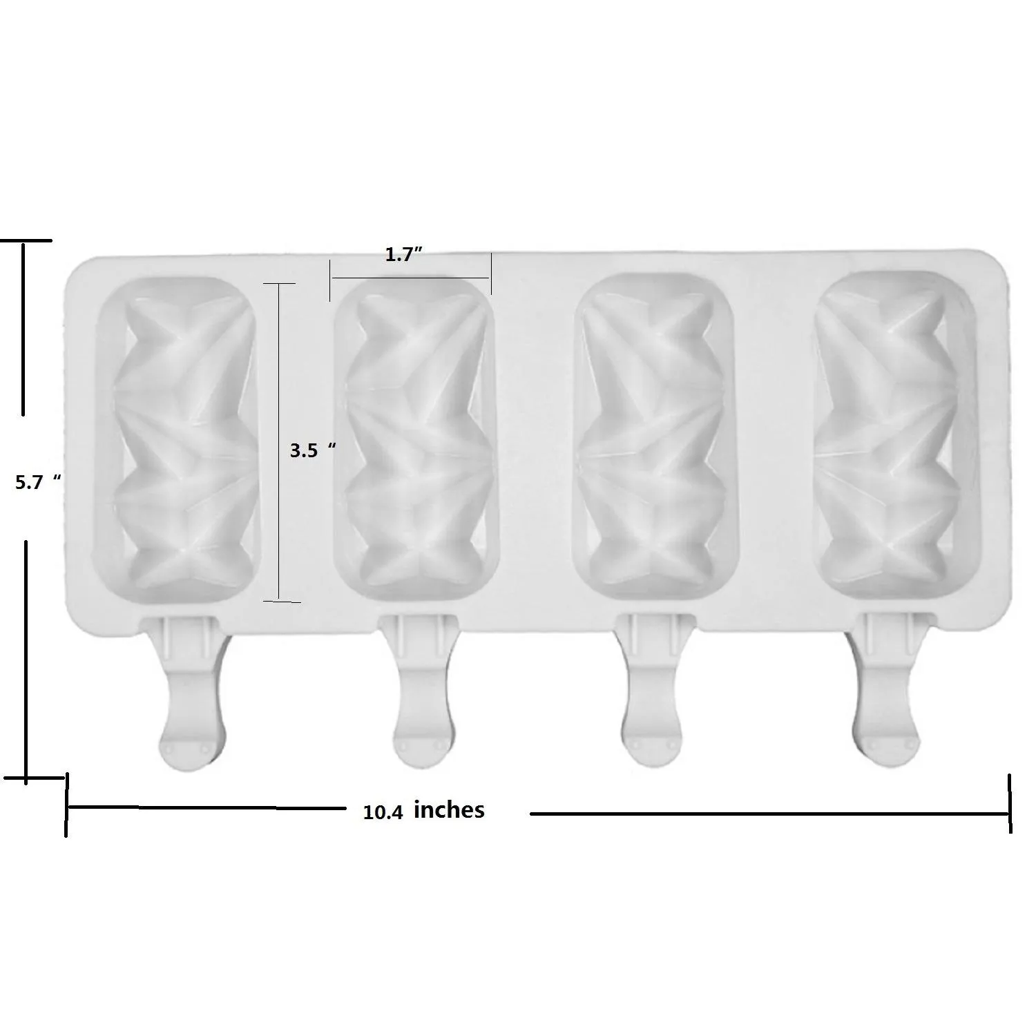 Dondurma Araçları Şile Lolly Lollies Mod Kek Pop 4 Hücreli Küp Tepsi Cakesicle Popsicle Maker Diy Ev Yapımı Zer Damla Teslimat Ev Bahçe Dhi0K