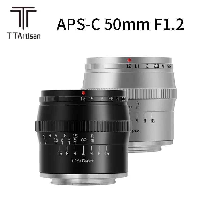 accessories Ttartisan 50mm F1.2 Large Aperture Portrait Camera Lens for Canon M Nikon Z Sony E Mount Fujifilm X Panasonic Olympus M43 Lens