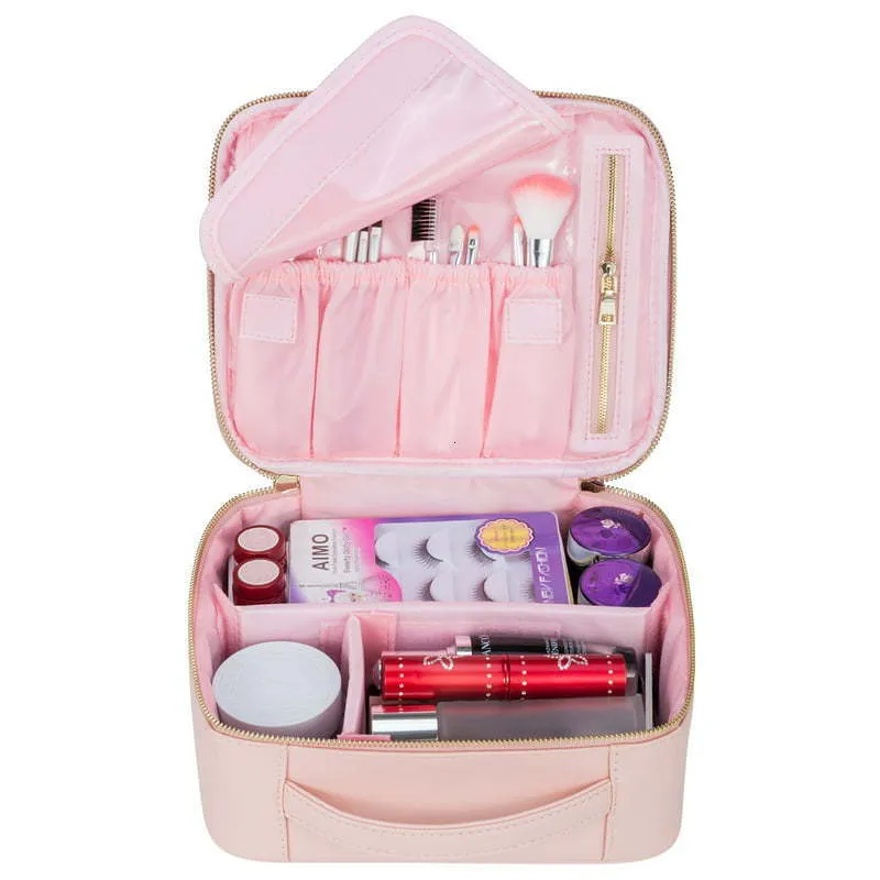 Makeup Train Cases Pretty PINK 98 Bag Cosmetic Case Organizer For Storage and Traveling 230628