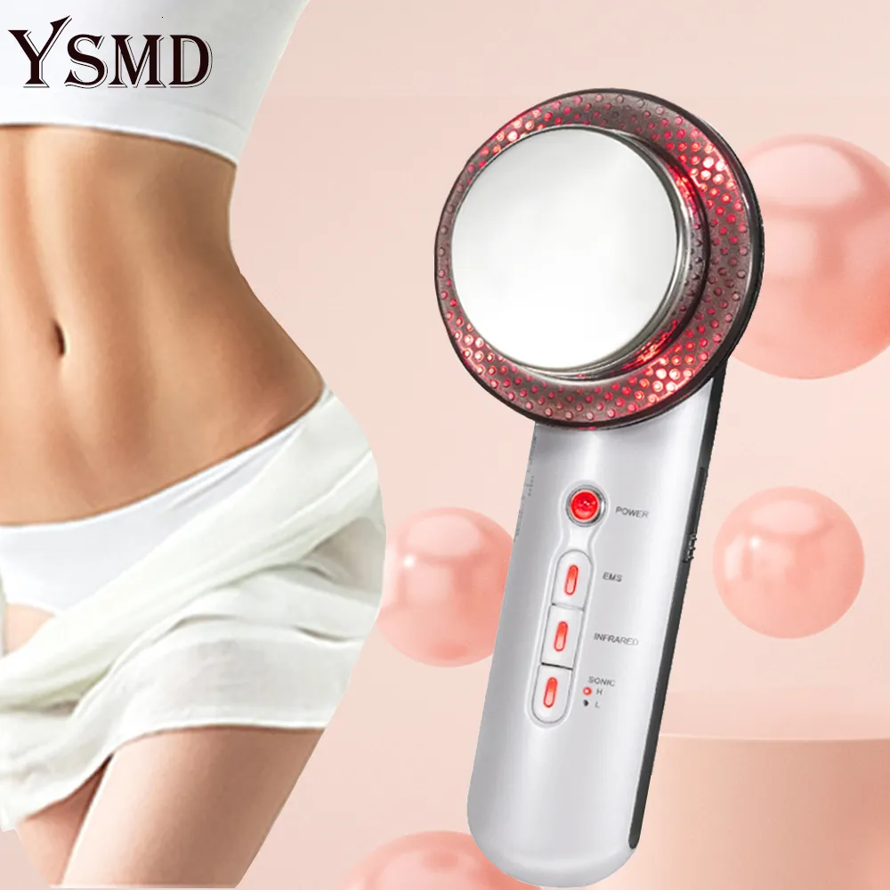 3 In 1 Face Lift Massager - Ems Infrared Ultrasonic Body Massager - Body  Slimming Fat Burner - Cavitation Face Beauty Machine