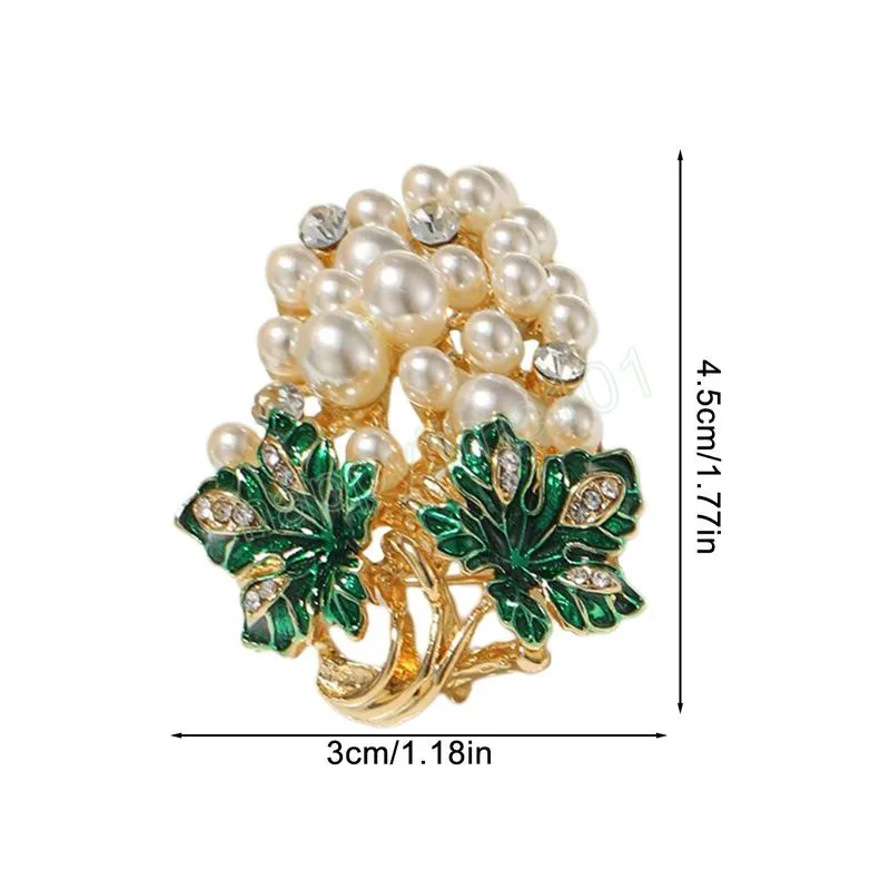 Rhinestone Flower Brooch Pin - Silver Gold Crystal Cluster Brooch For Women, Wedding Festival Jewelry