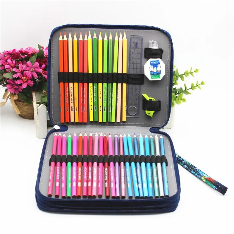 Bags Kawaii Pencil Case Big 120 Holes Pen Box for Girls Boys Back to School Pencilcase Large Cute Penal Cartridge Bag Stationery Kit