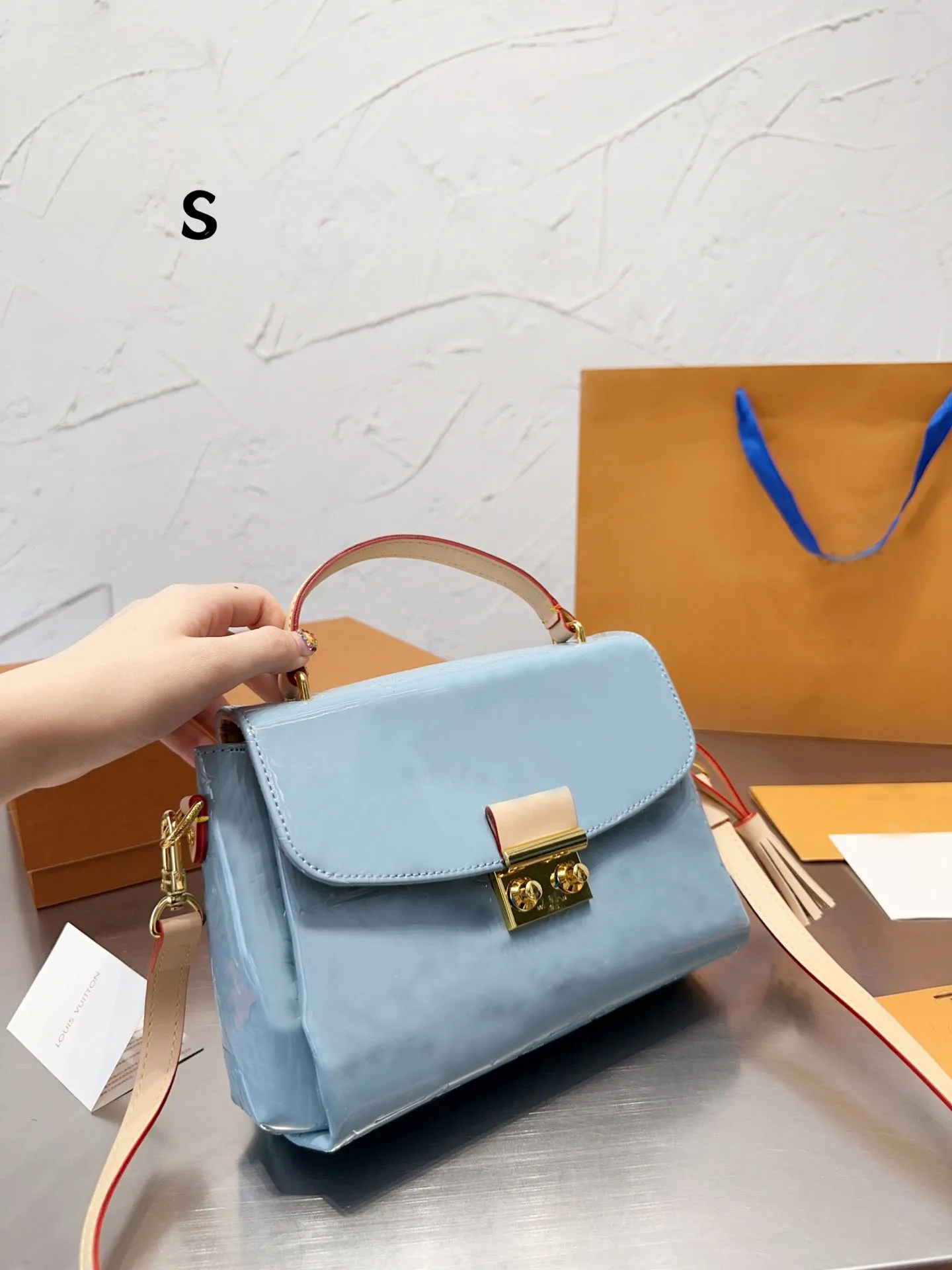 Limited Edition Lacquer leather crossbody bags designer bag fashion croisette Tassel bag shoulder bag clutch handbag luxury messenger bags tote bag