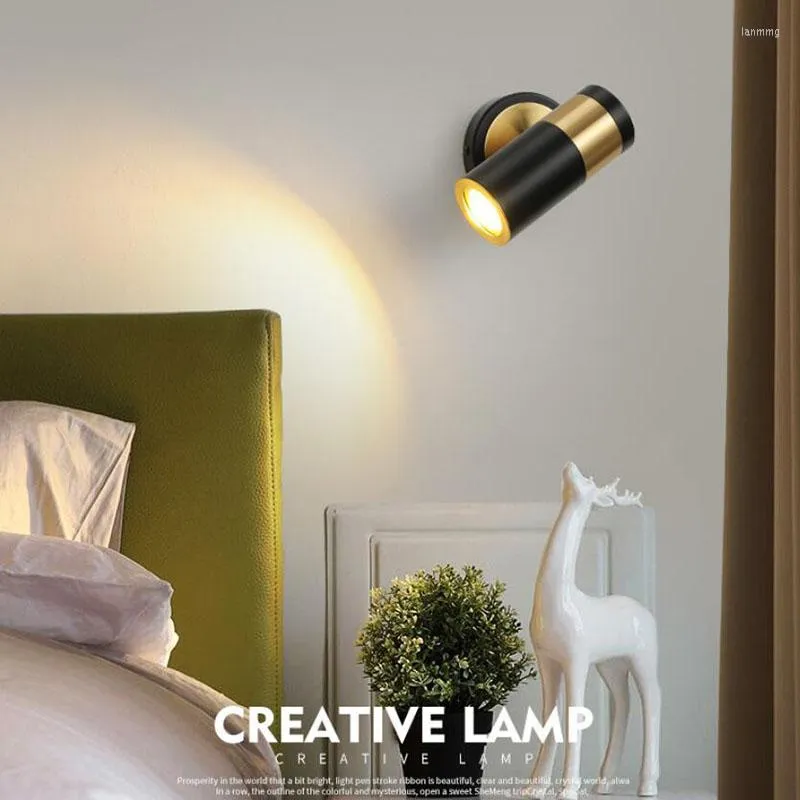 Lampa ścienna modrn lampy lamowe lampy led lampy nowoczesne składanie rotacji domu el sypialnia nocna salon
