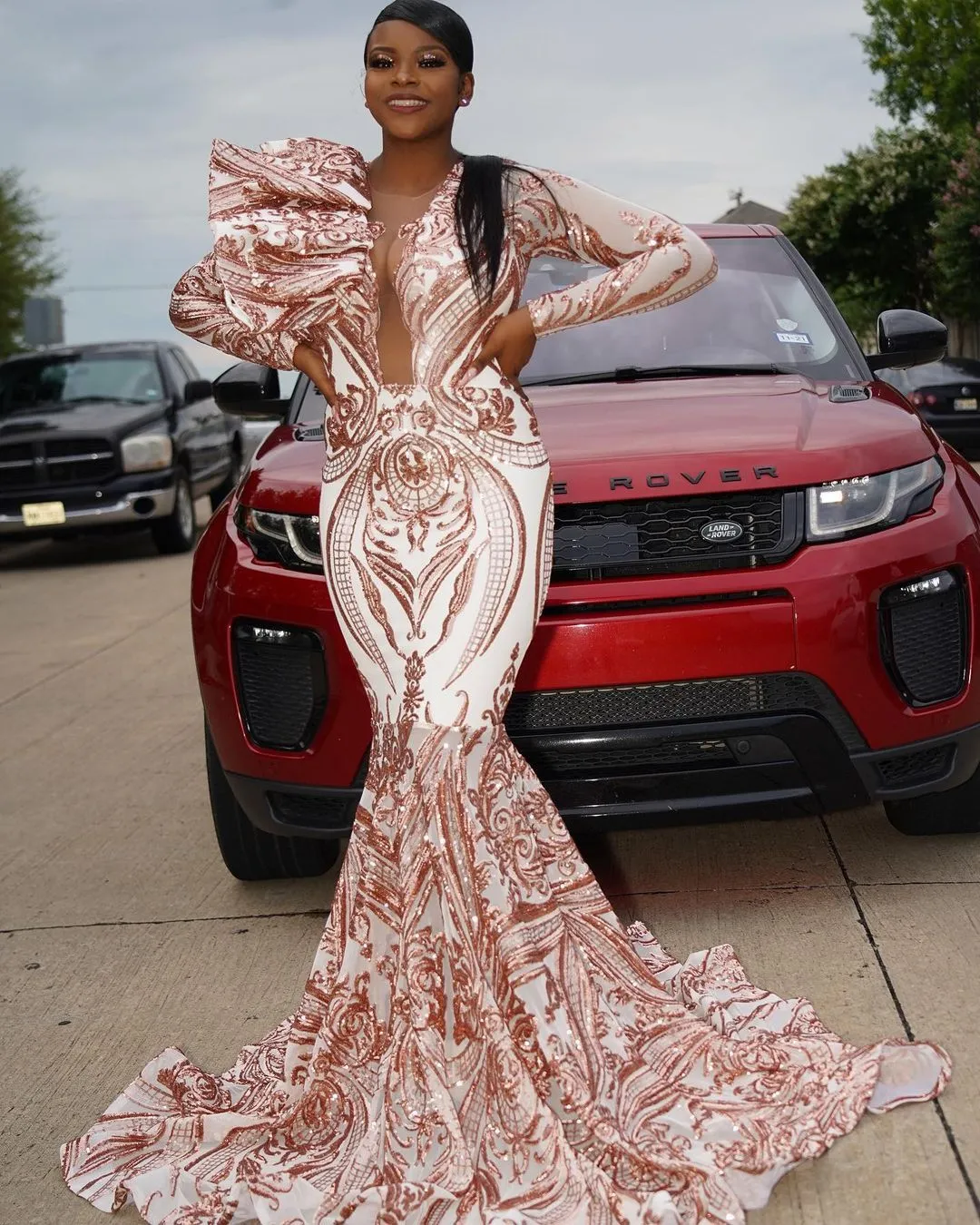 rose gold prom dresses 2023 Sexy Mermaid Jewel Neck... From 157,11 € Spring / Summer