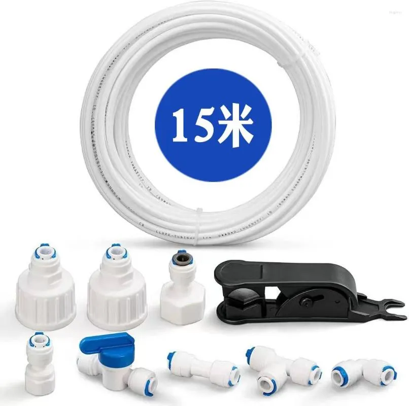 Équipements d'arrosage Tuyau d'arrivée d'eau Kit de connexion universel pour réfrigérateurs côte à côte Systèmes d'osmose inverse Connecteurs de tuyaux