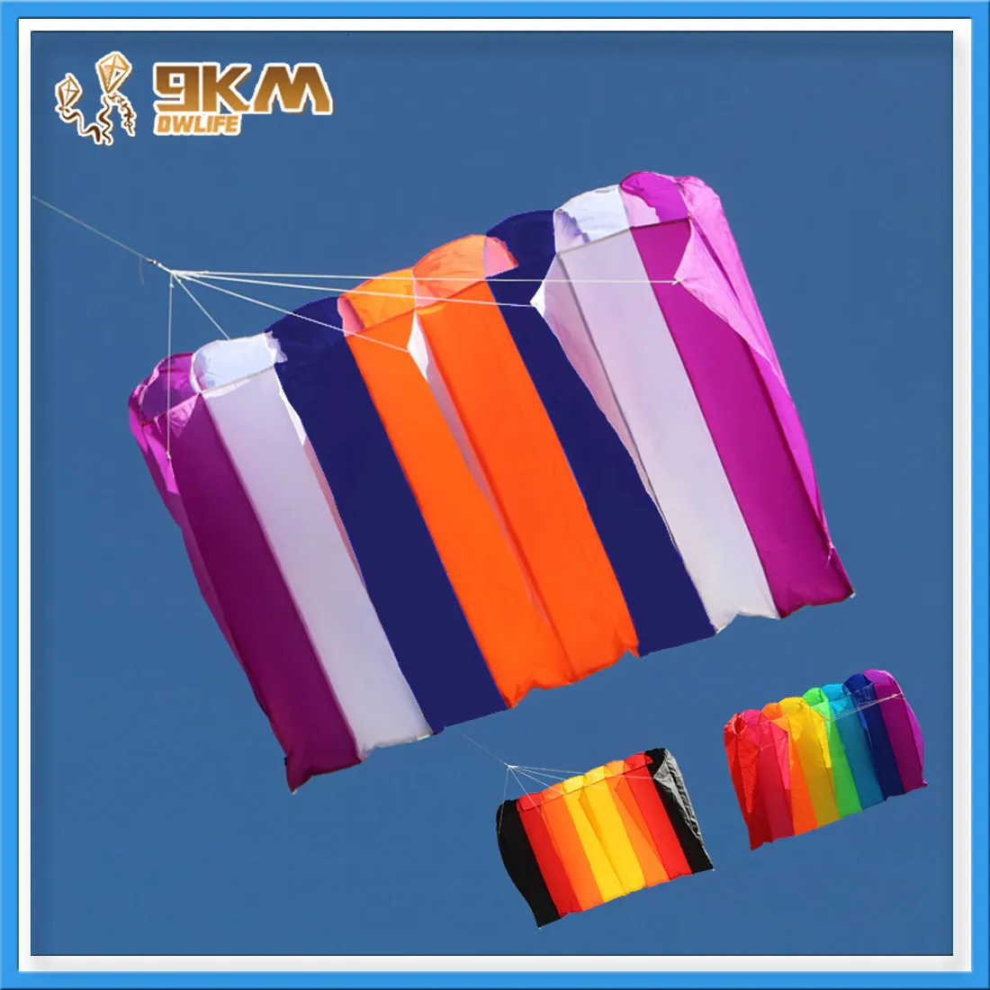 Accessori per aquiloni 9KM Mini UltraFoil Pilot Kite Lifter Line Pendente per lavanderia Aquilone gonfiabile morbido Nylon Ripstop 30D con borsa 230628