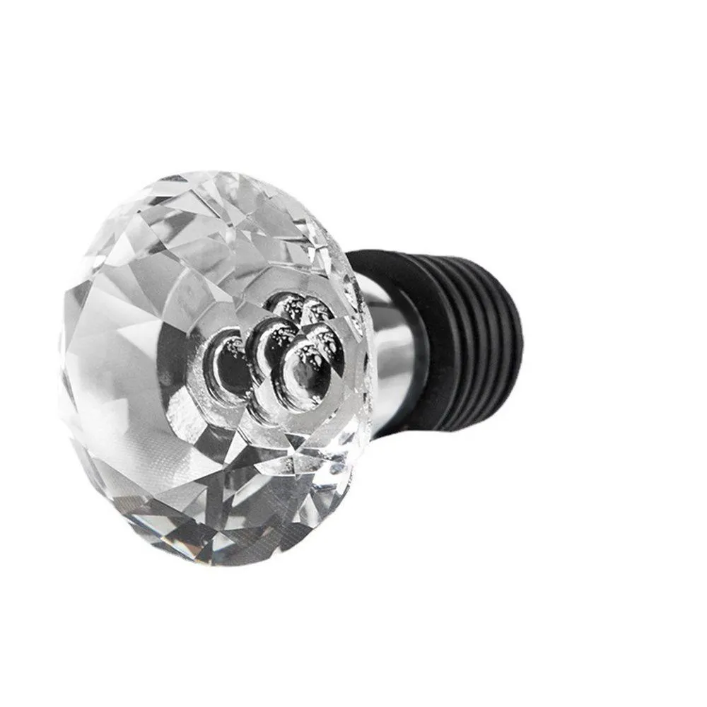 Bar Tools Barware Crystal Beverage Bottle Stopper Korks Vindekoration Zinklegering och glas Återanvändbar diamantplugg Drop Delivery Hom DHH8G