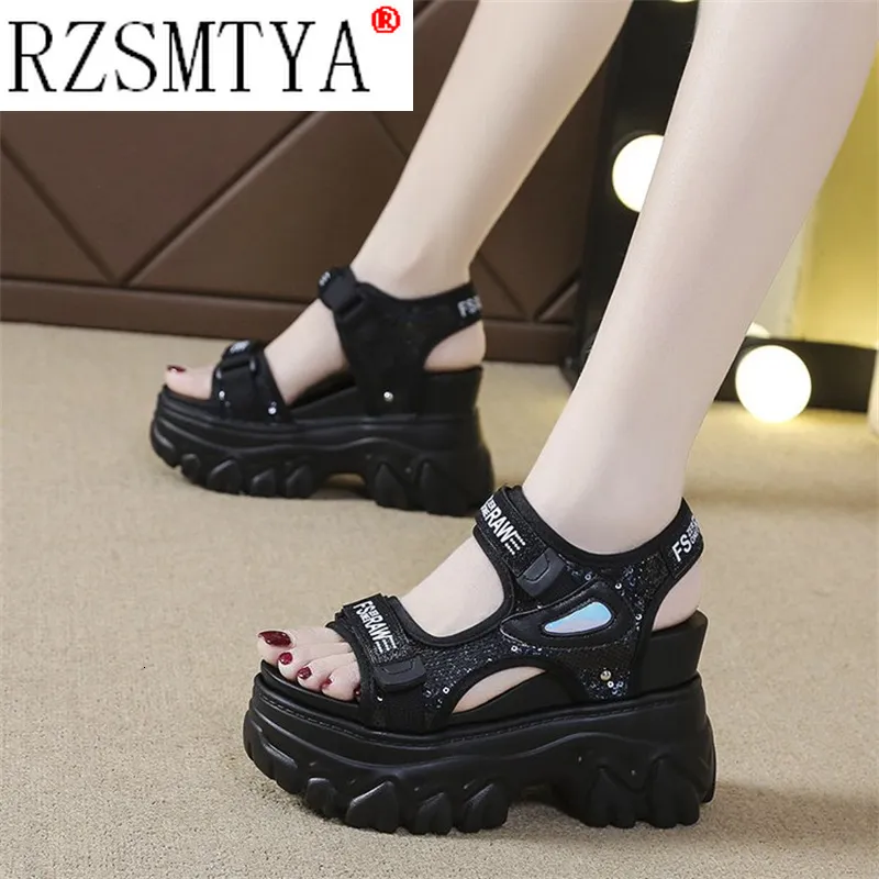 Sandalen Hoge Hakken Sexy Open Tenen Sandalen Chunky Sandalen Vrouwen Wedge Verhoogd Platform Schoenen Dames Strand Zomer Sandalia 230628