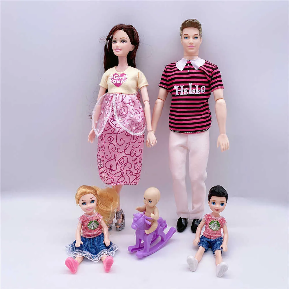 Poupée Barbie : Les femmes enceintes donnent naissance à des bébés à gros ventre, de cinq cadeaux, Amour familial, Jouets pour enfants 2023