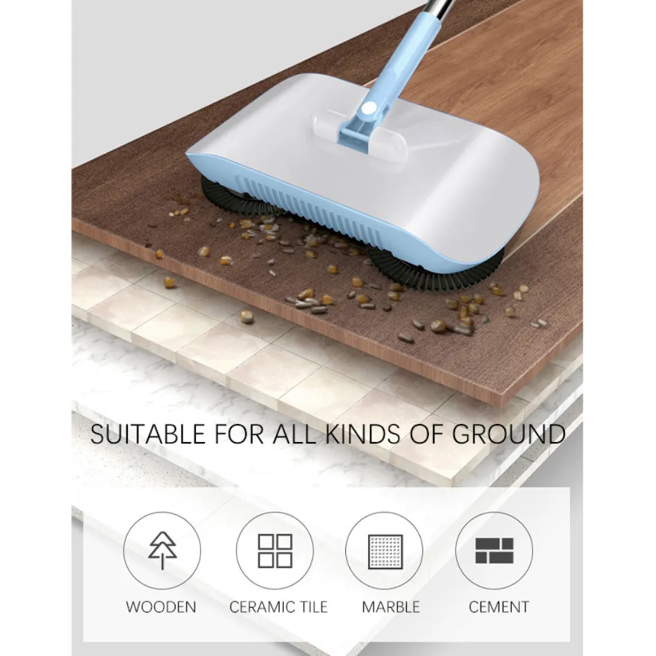 Small Kitchen Sweeper Hand Push Sweepers Broom Manual Floor Sweeper And Mop For Home Kitchen ...