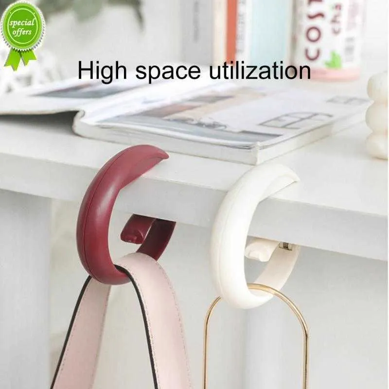 Portable Bag Hook Hanger Foldbar Table Hook Poffice Decor Plastic Desk Side Hook Urse Handbag Travel Organizer Holder Storage