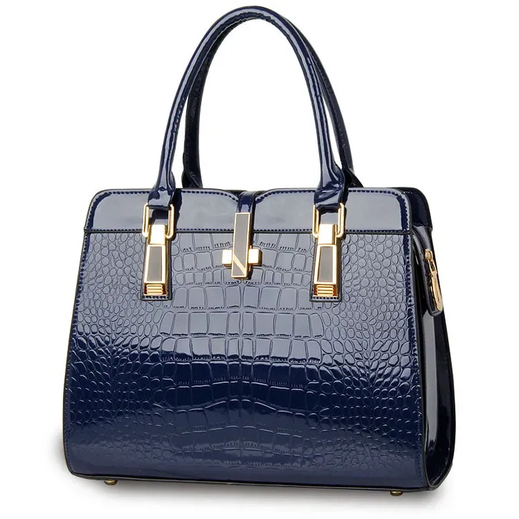 ハンドバッグは新しいワニのパターン女性ショルダーバッグPUレザーハンドバッグバッグ