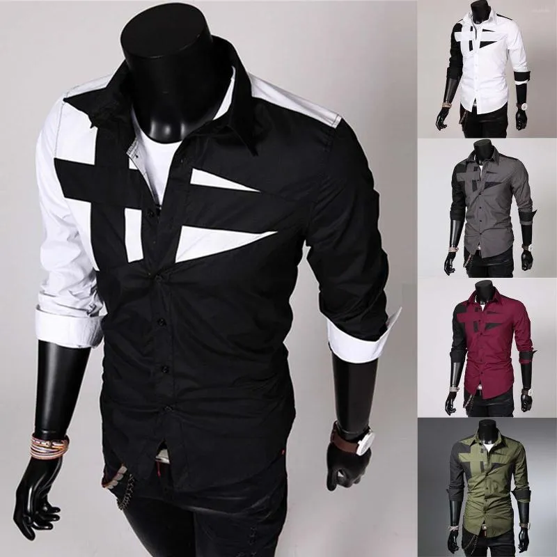 Heren T-shirts Heren Mode Patchwork Gepersonaliseerde Revers Running Short 5 Shirt Voor Mannen Casual Zomer Dikke Lange Mouw