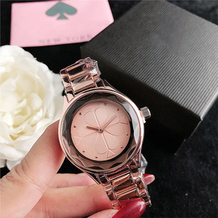 Luxury Rose Gold Fashion Women Watches rostfritt stål armbandsur av hög kvalitet designer klocka