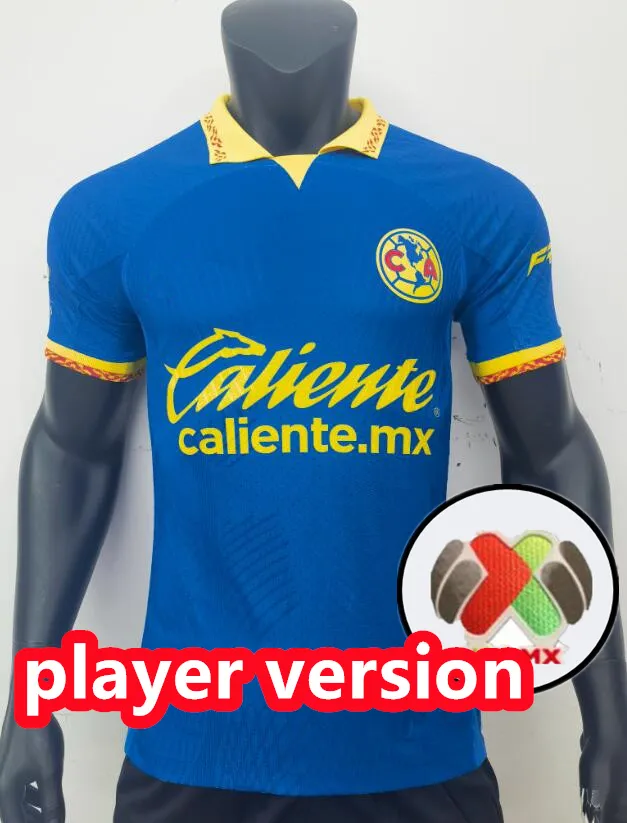 Размер S-4XL 2023 2024 2025 Liga MX Club America Soccer Jerseys R.Martinez Giovani Home Away 3-й тренировочный жилет 24 25 футбольные мужчины и женские фанаты рубашки PL 862
