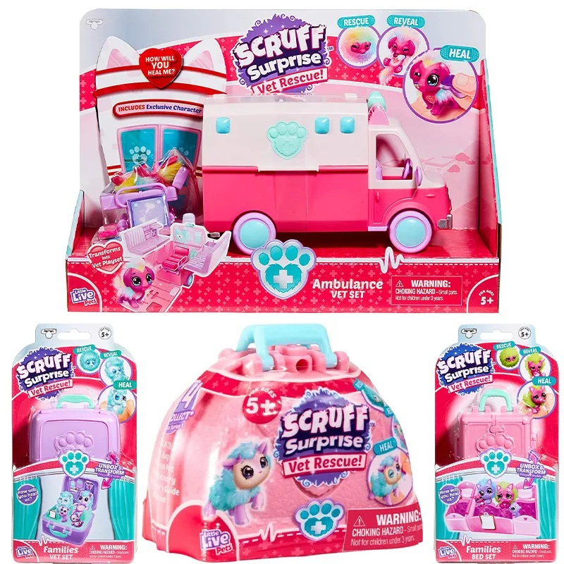 Little Live Pets Scruff Surprise Vet Rescue Bunny Family Pack