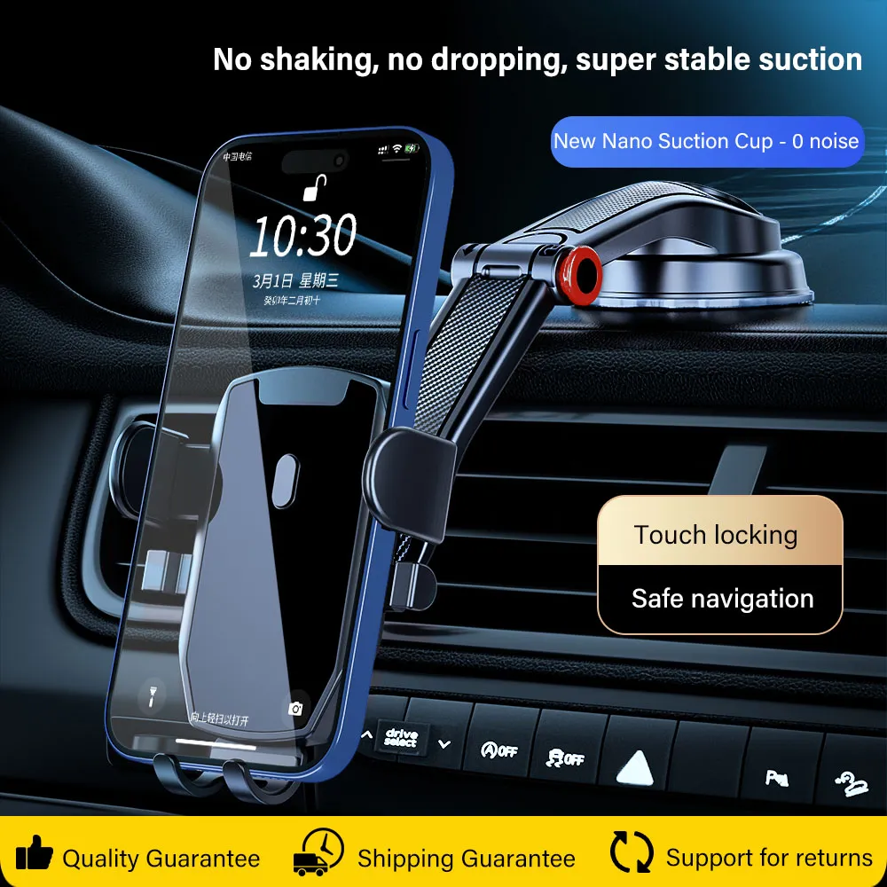 Auto Telefon Halter Stehen Schwerkraft Dashboard Telefon Halter Handy Unterstützung Universal Für iPhone 14 13 12 Xiaomi Samsung