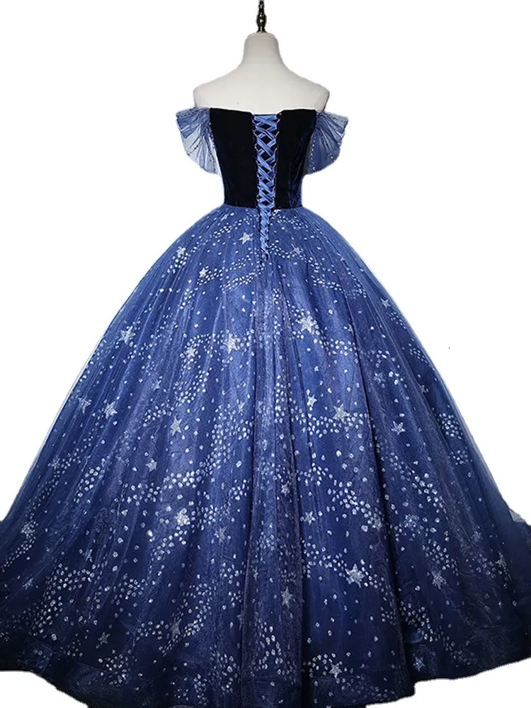 urban formal dresses La Femme Dress 33373 Indigo / 2 main image 1