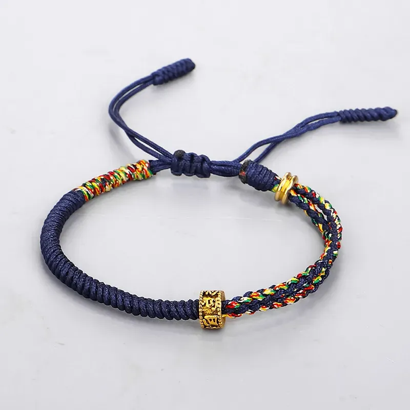 Tibetan Buddhist Braided Bracelets Knots Rope Bracelet Charm Gift Womens  Jewelry | eBay